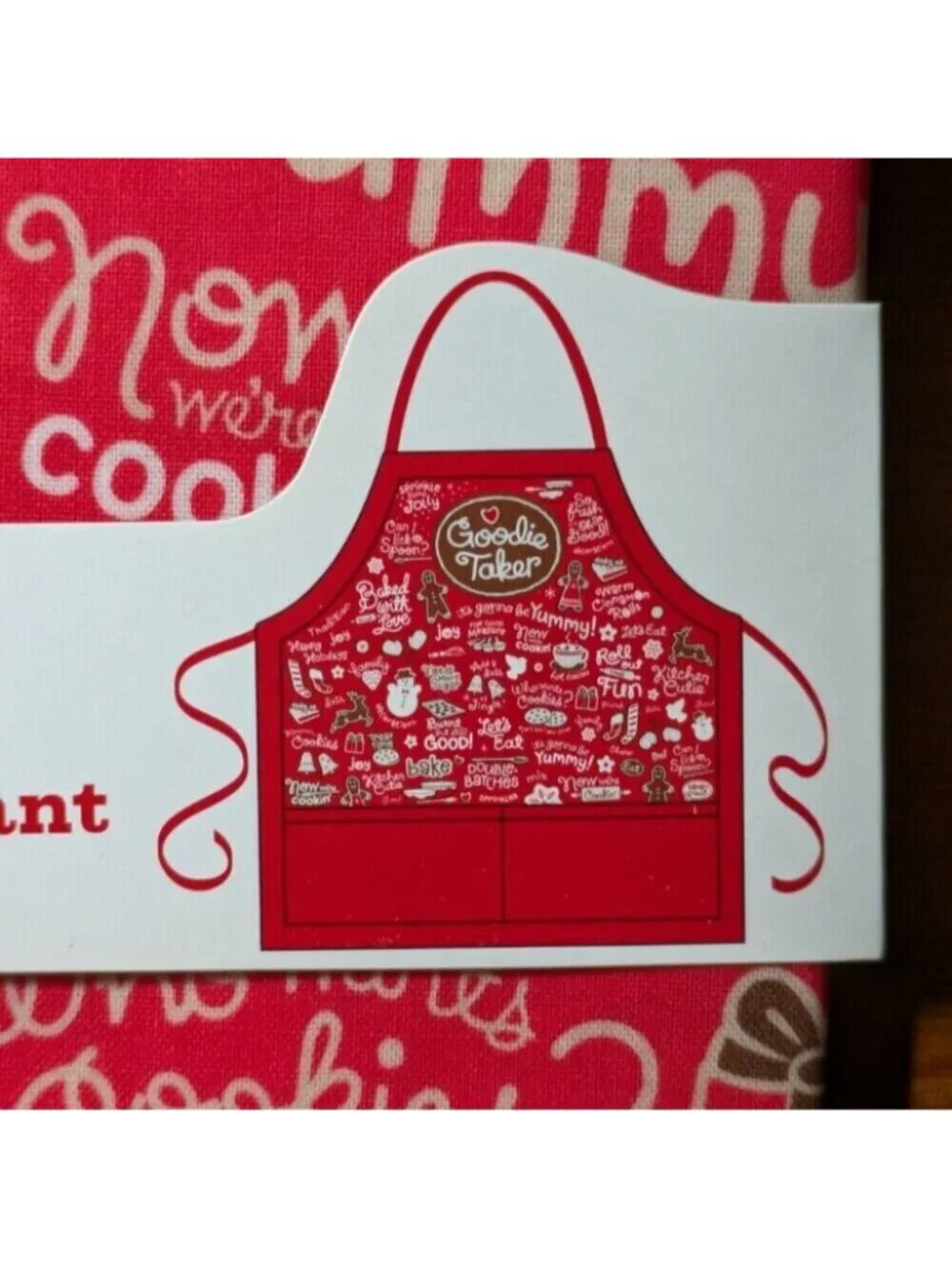 Hallmark Christmas Goodie Maker Taker Holiday Aprons Adult Child Baking Coated